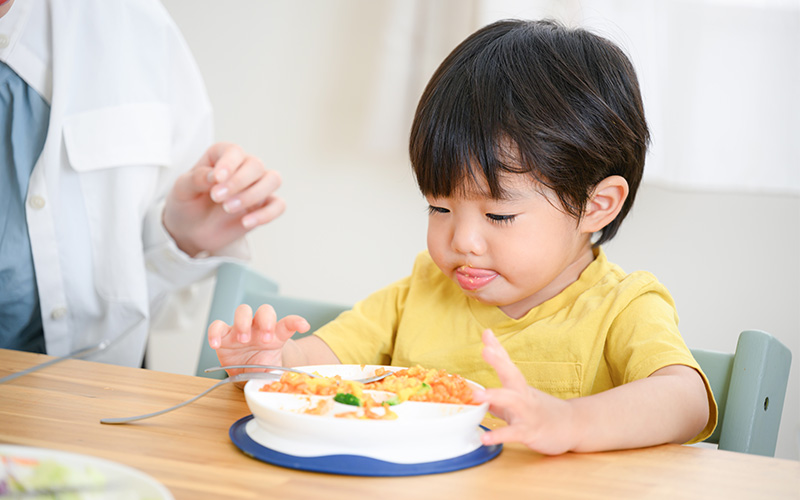 好き嫌いをする子ども